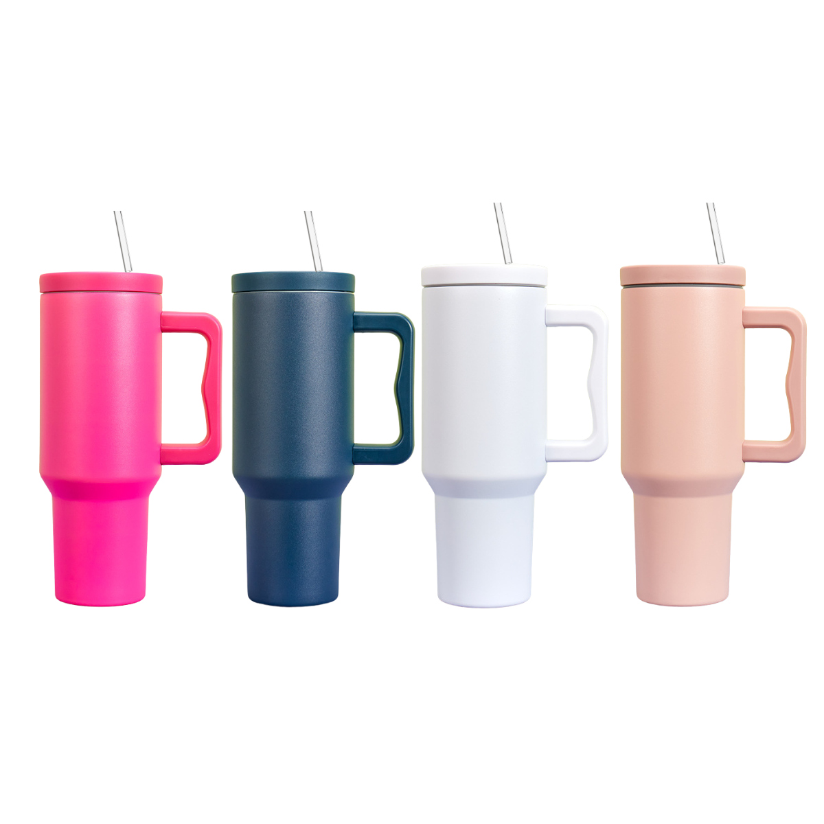 Double Wall Stainless Steel 1.18L/40oz Tumbler with Lid and Straw - AHA SUPERSTORE
